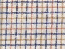 Viyella: blue brown checks