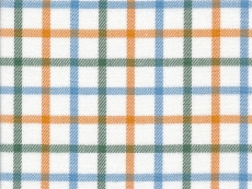 Fannel: blue green and orange checks