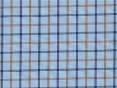 2Ply: blue and brown checks